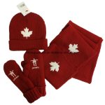 Red-Color-Adult-3-Piece-Canada-Toque-Scarf-Mitten-Set-CPHC-7012X-
